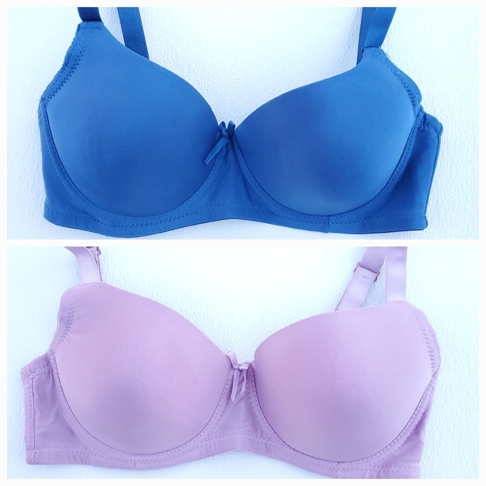 Sofra 2 Piece Bundle Bra Blue Women's Size 34D